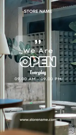 We Are Open