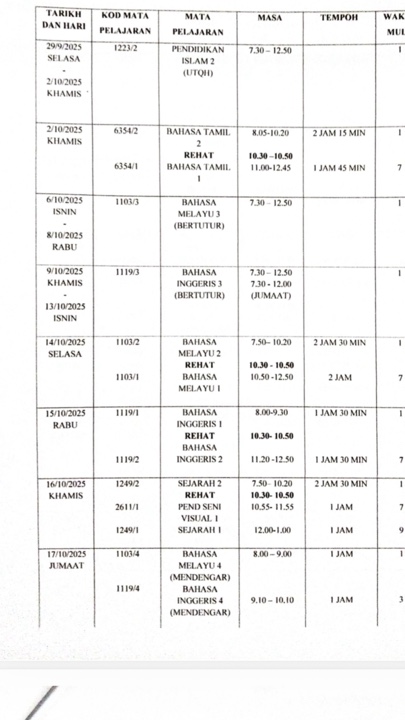 Nak exam dah