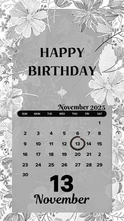 HBD 13 NOVEMBER 2025