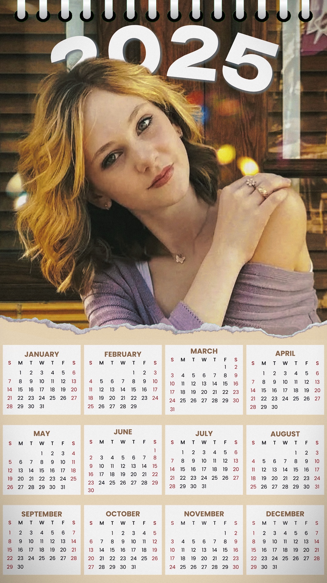 Calendrier 2025.