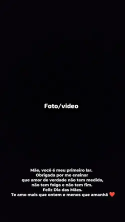 Feliz dia das mães