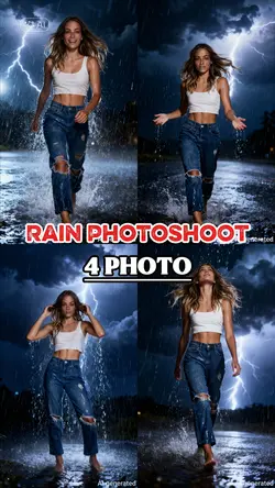 Rain photoshoot