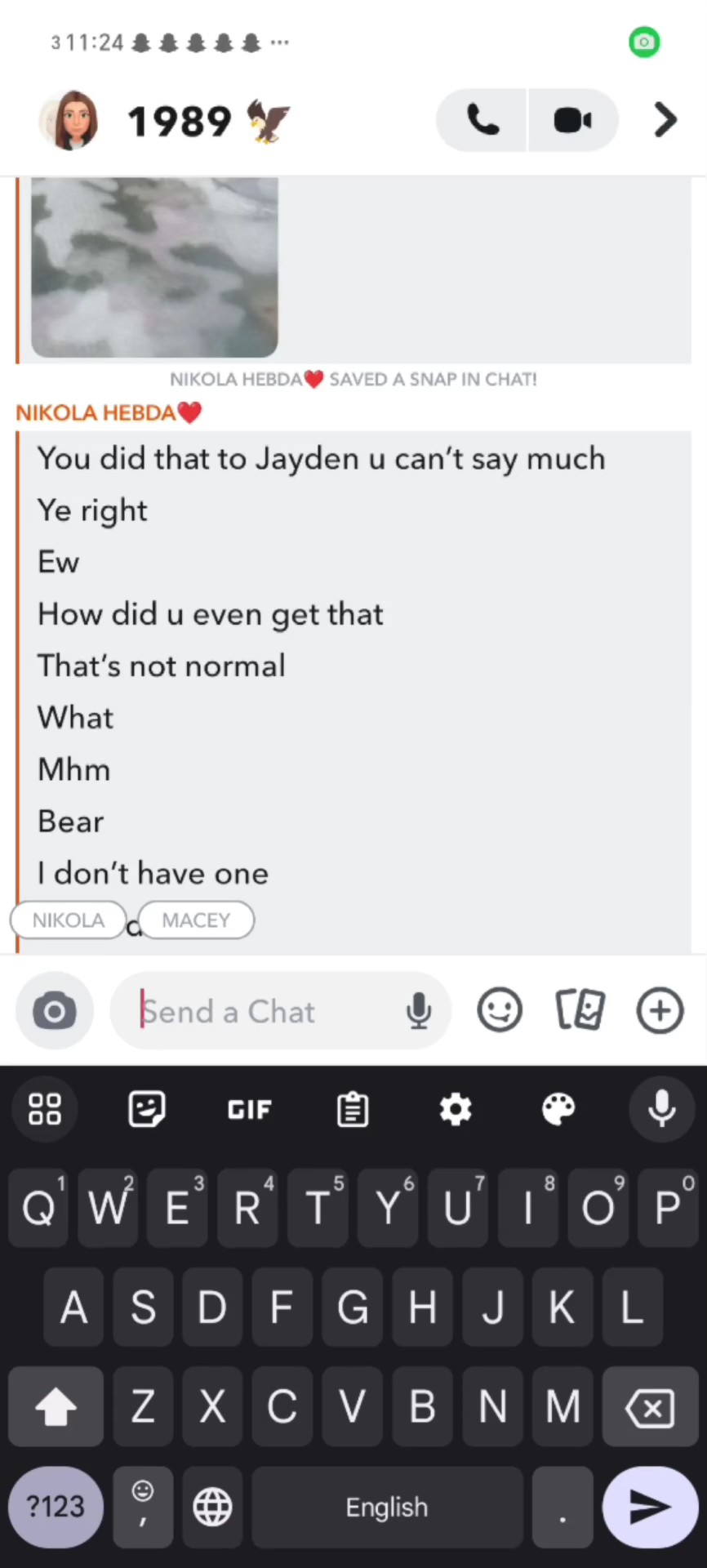 what did I do like?