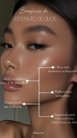 Extensão de cílios 