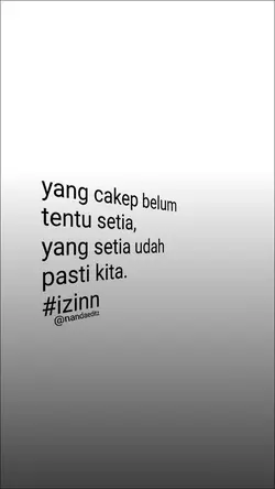 yang cakep belum