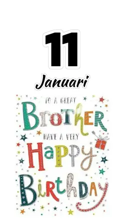 hbd brother 11 Janua