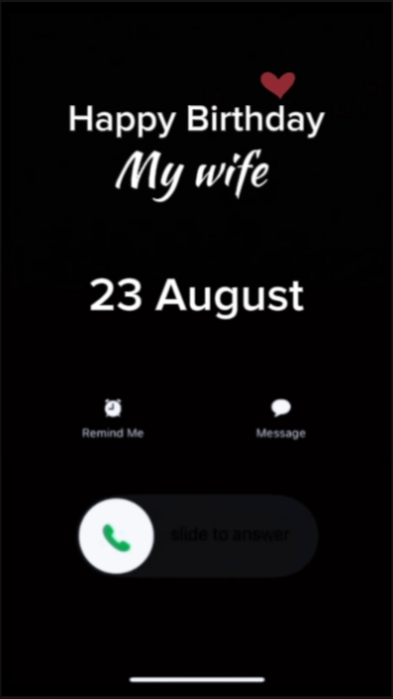 HBD Wife 23 August