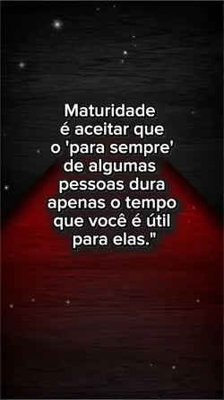 Maturidade é aceitar