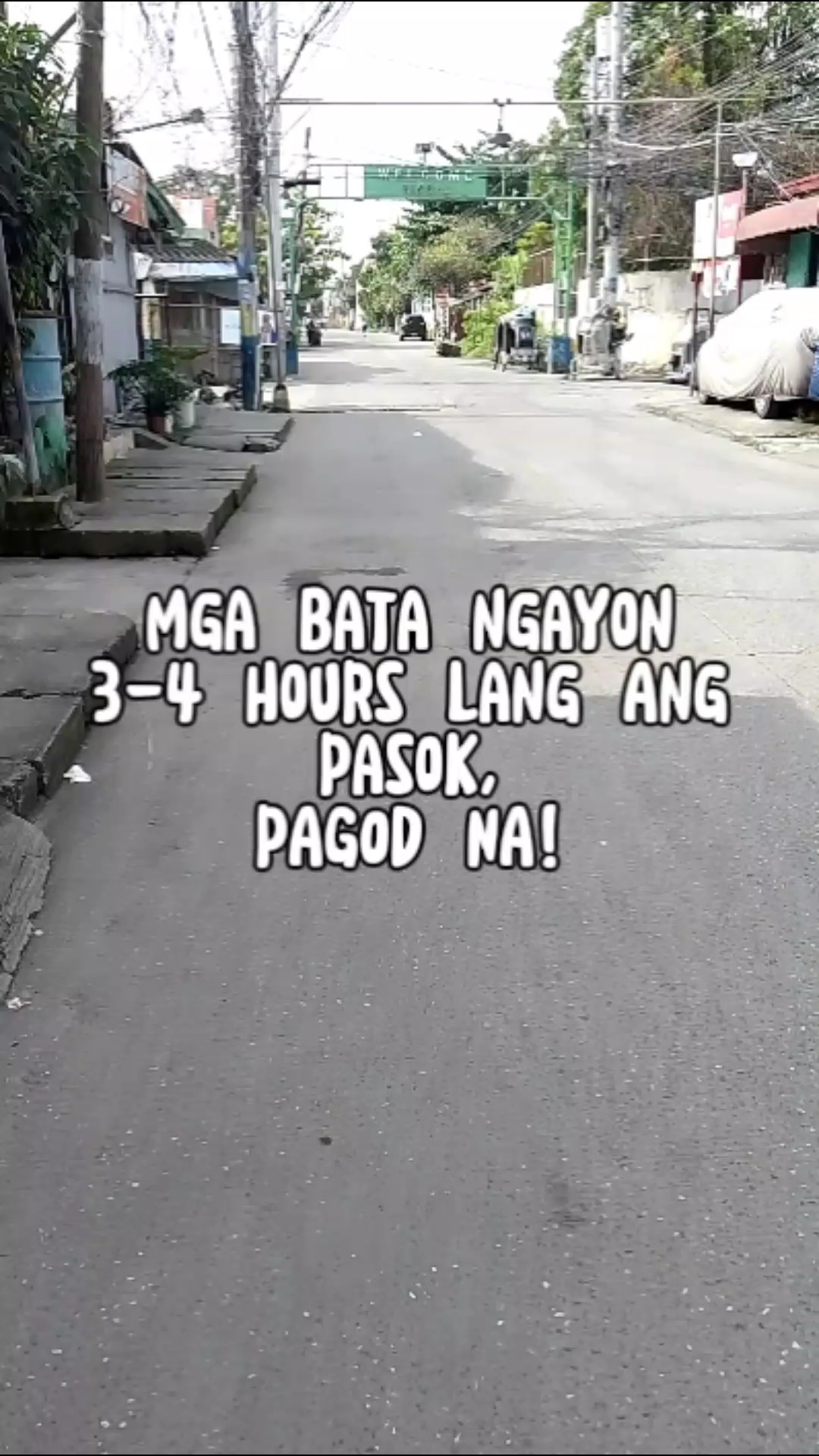 Batang 90's hands up