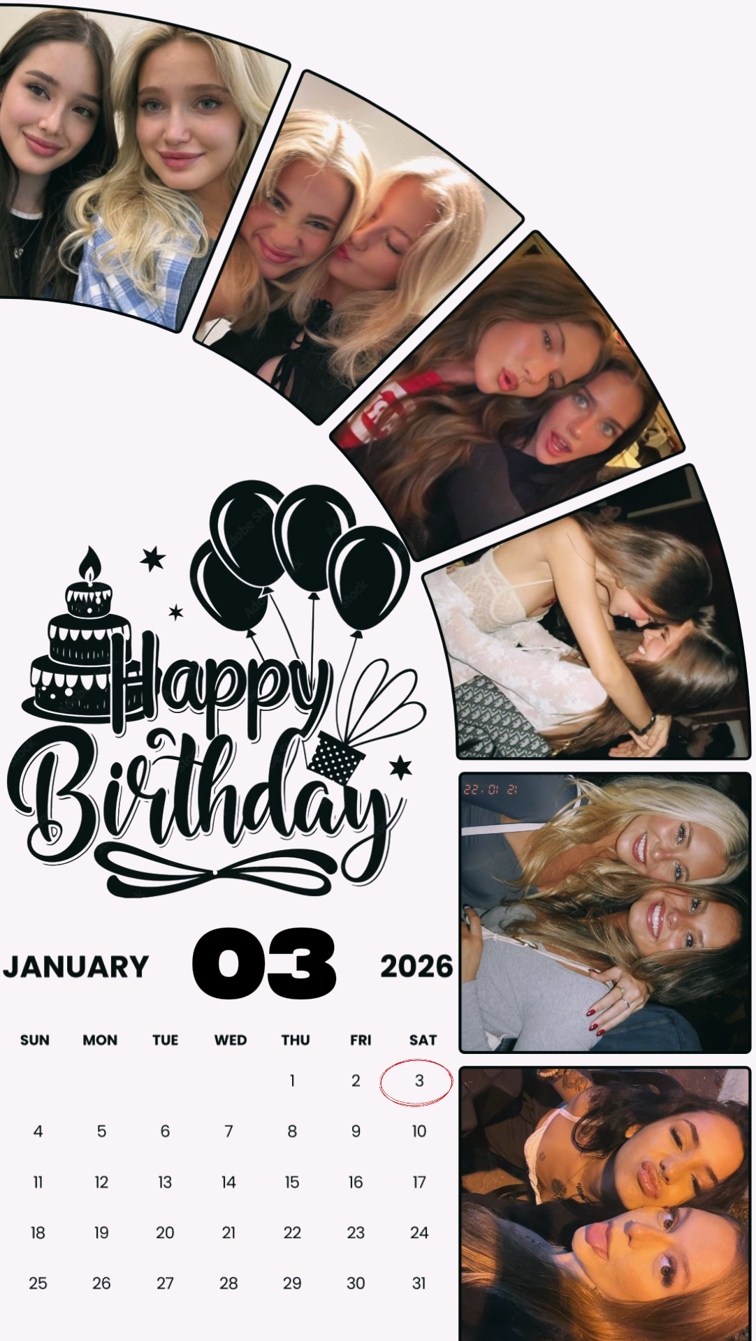 ANIVERSÁRIO DE 3 DE JANEIRO 