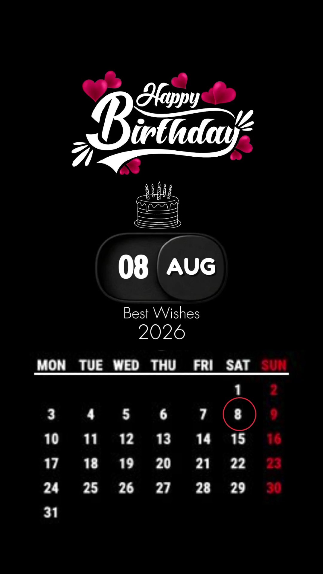 Cumpleaños 08 de agosto