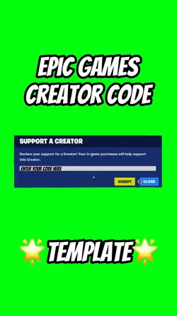 Epic Creator Code