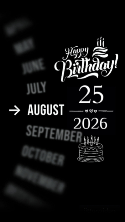 BDAY SON 25 AUGUST