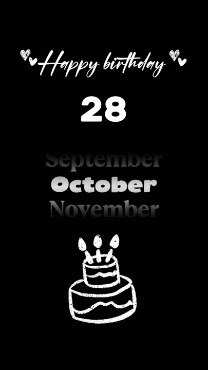 Cumpleaños 28 de octubre 