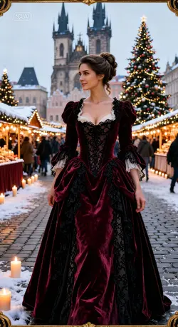 Ballgown in the Snow