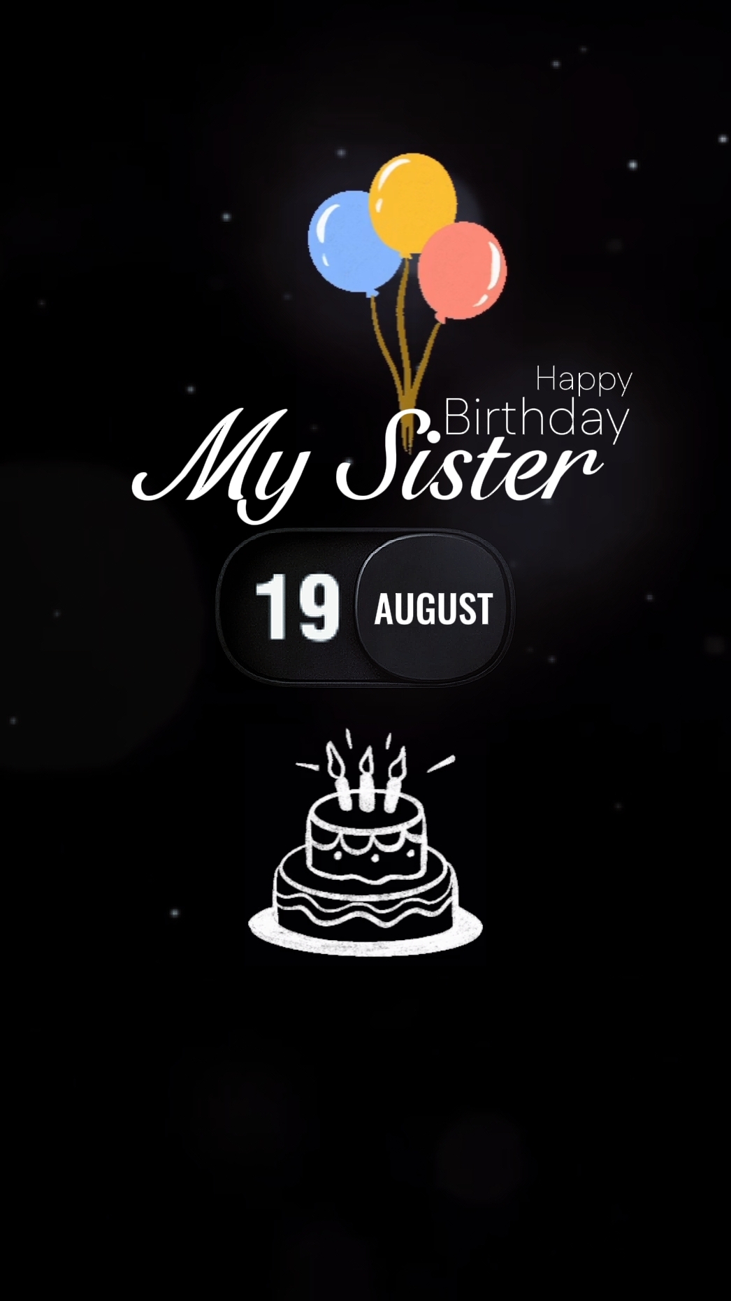 Hbd Sister 19 August