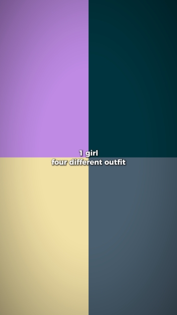 Vier verschiedene Outfits