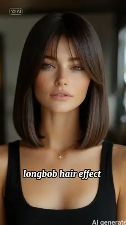 long bob hair effect