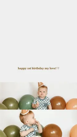 happy 1st birthday!
