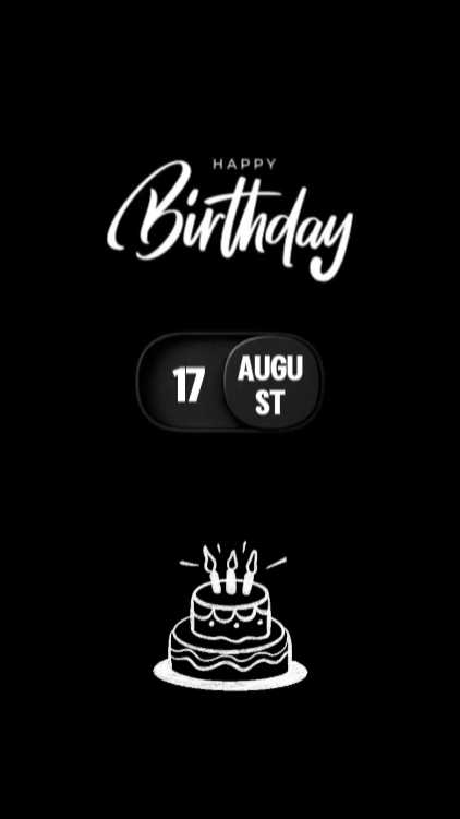 GEBURTSTAG 17. AUGUST