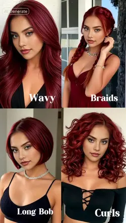 4 Cherry Hair Red