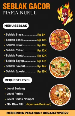 Menu Seblak