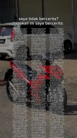 saya tidak bercerita