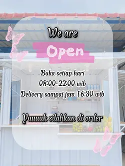 We are open