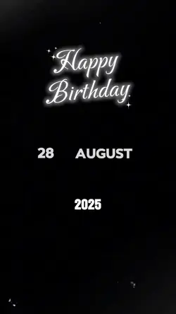 HBD 28 AUGUST