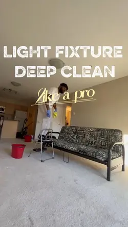 Light fixture clean