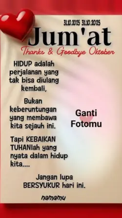 Jum'at thanks Goodby