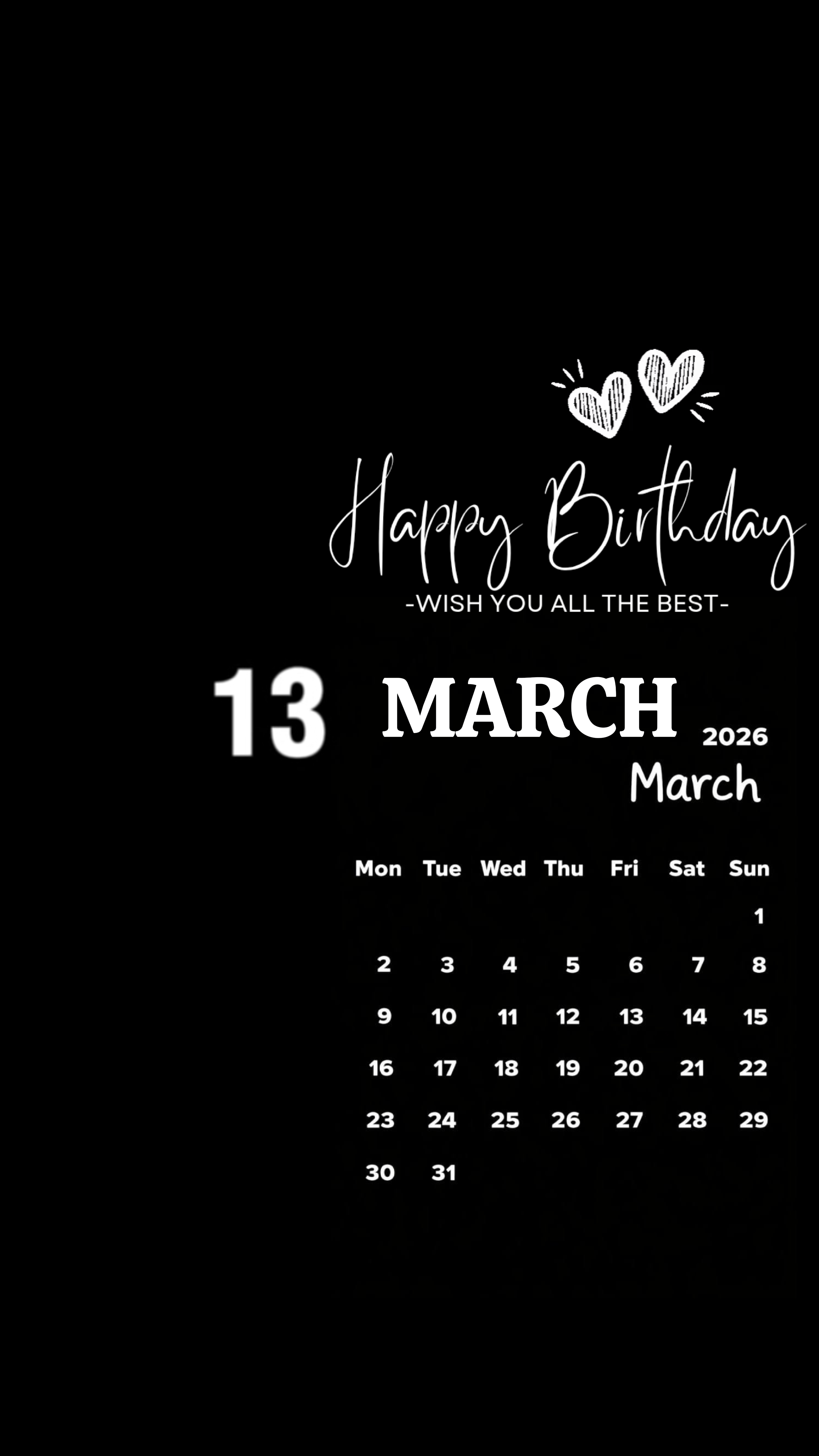 HBD 13 MARCH
