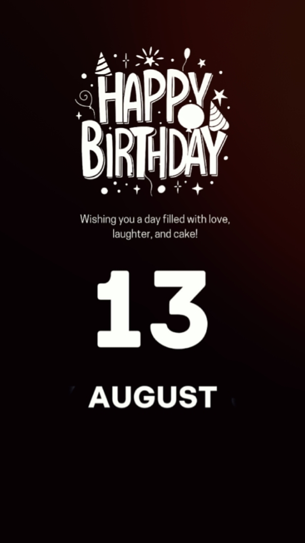 13 Agustus Ulang Tahun 
