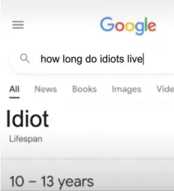 idiot..