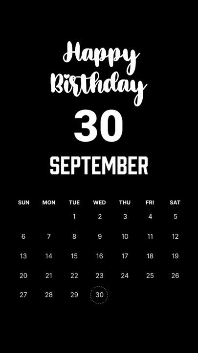 ULANG TAHUN 30SEPTEMBER