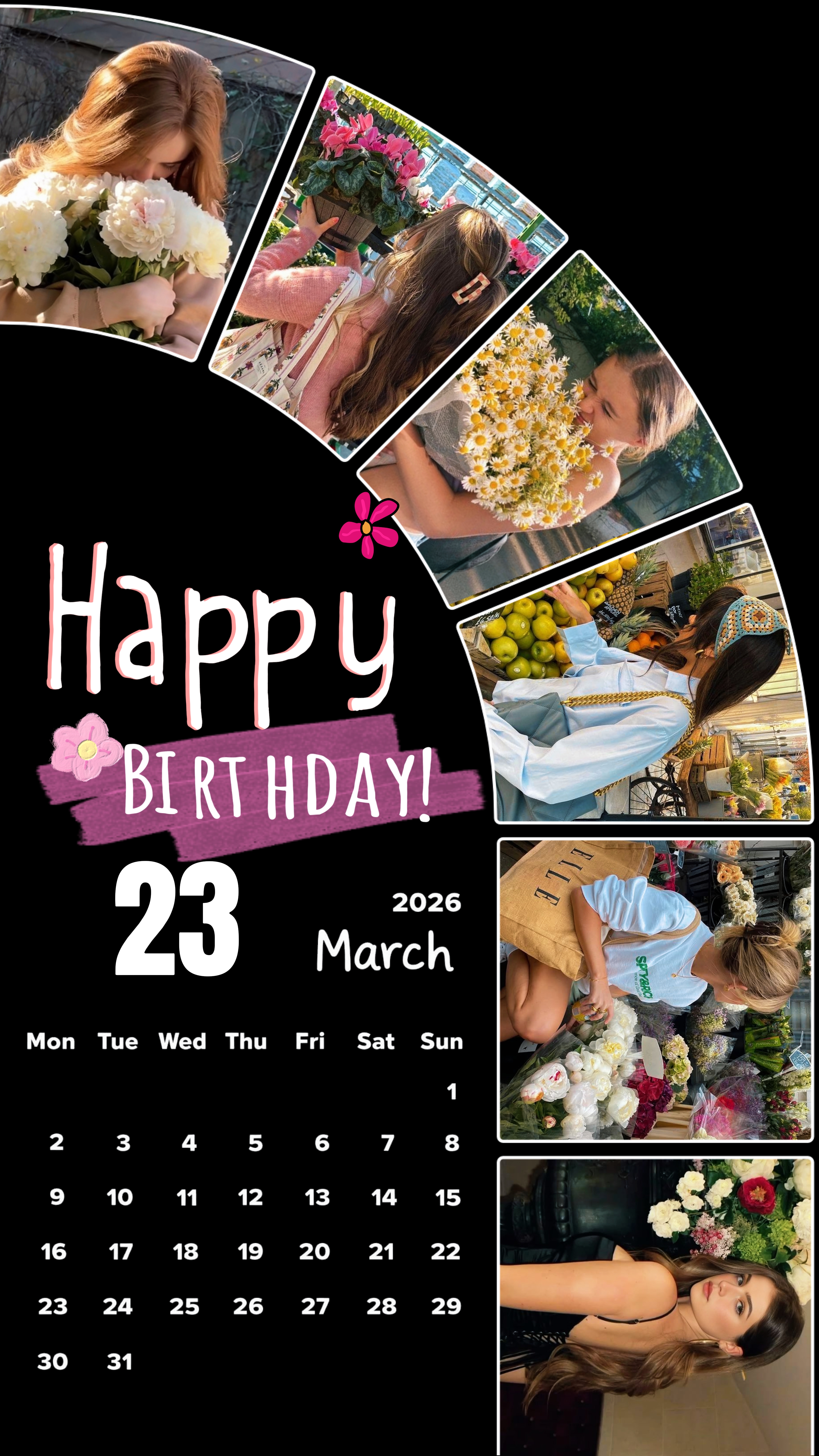 Selamat ulang tahun 23 MARET 2026