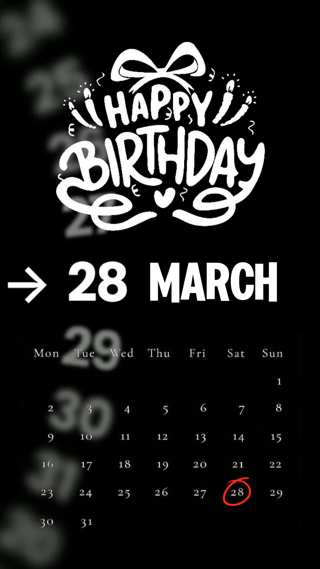 ULANG TAHUN 28 MARET
