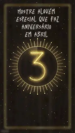 aniversário de abril