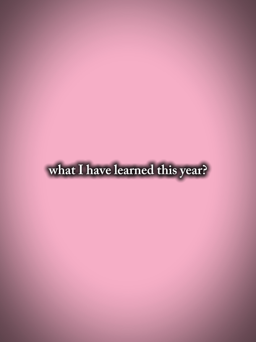 Learned this year 