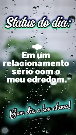 Bom dia, chuva 
