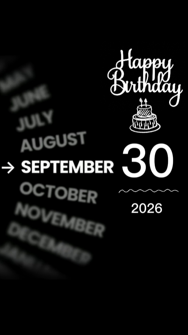 anniversaire 30 septembre