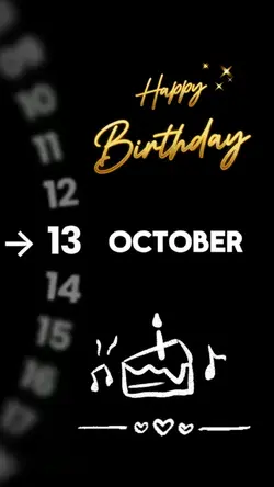 HBD 13 OCTOBER 