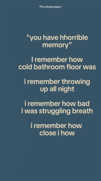 I remember
