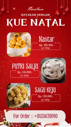 promosi Kue Natal