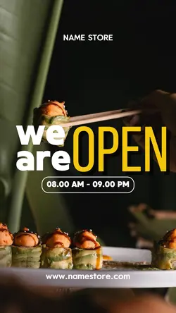 WE ARE OPEN