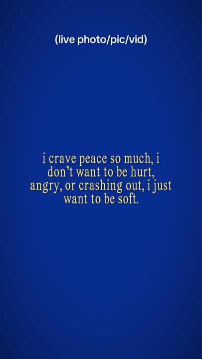 i crave peace so