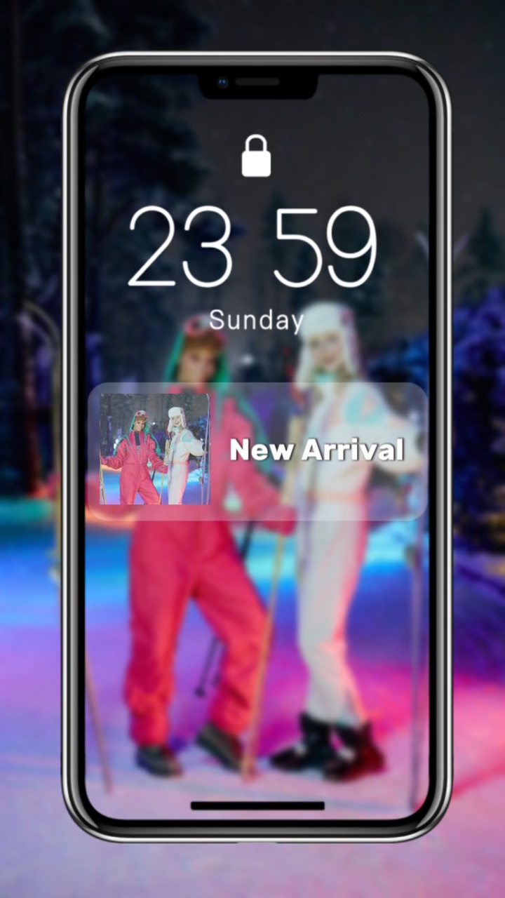 Interface do usuário para promoção de roupas femininas Estilo TikTok