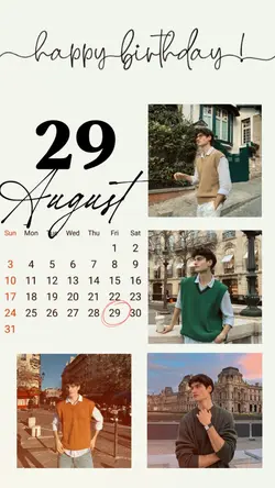 BIRTHDAY 29 AUGUST