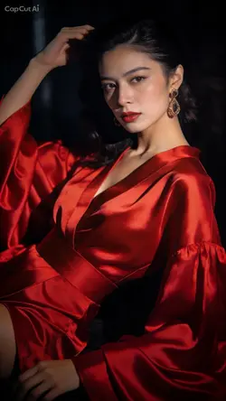 Woman in red