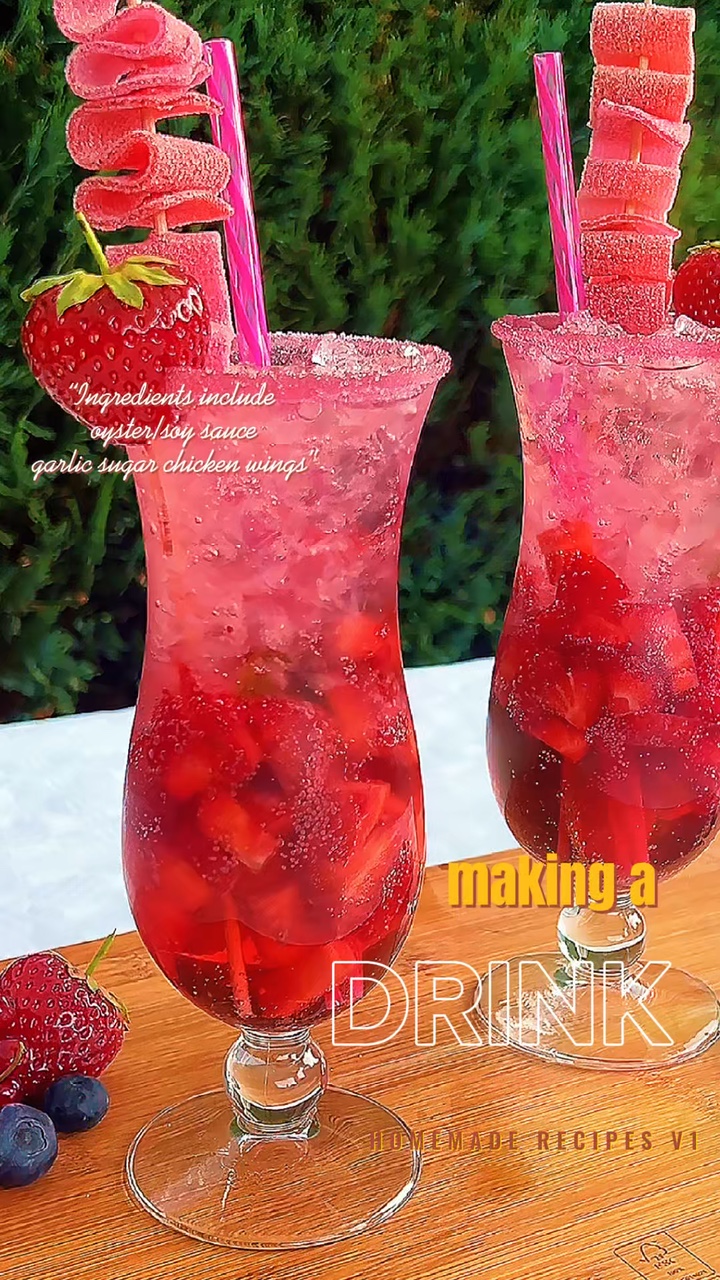 making a drink